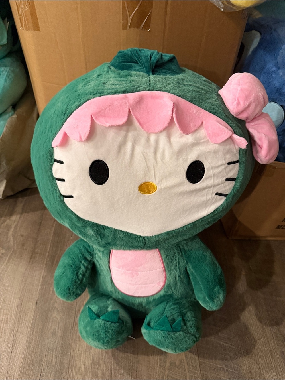 Giant Hello Kitty Dino Cosplay Plush